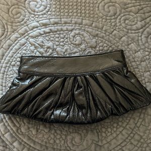 Steve Madden Faux Shiny Leather Clutch